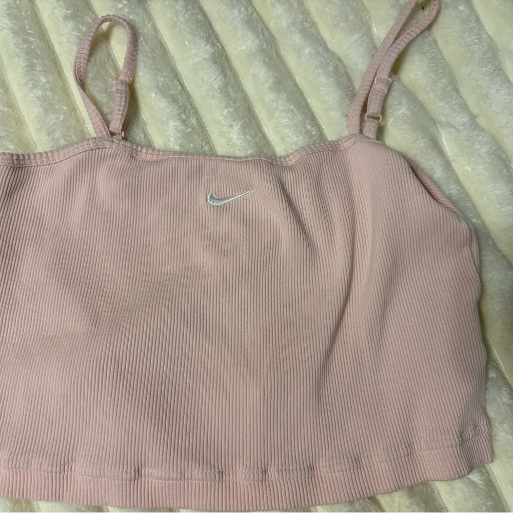 Nike Light Pink Ribbed Top